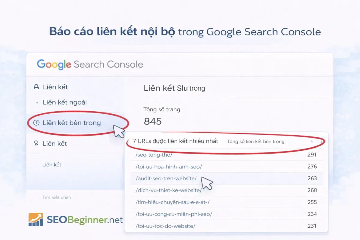 Báo cáo liên kết nội bộ