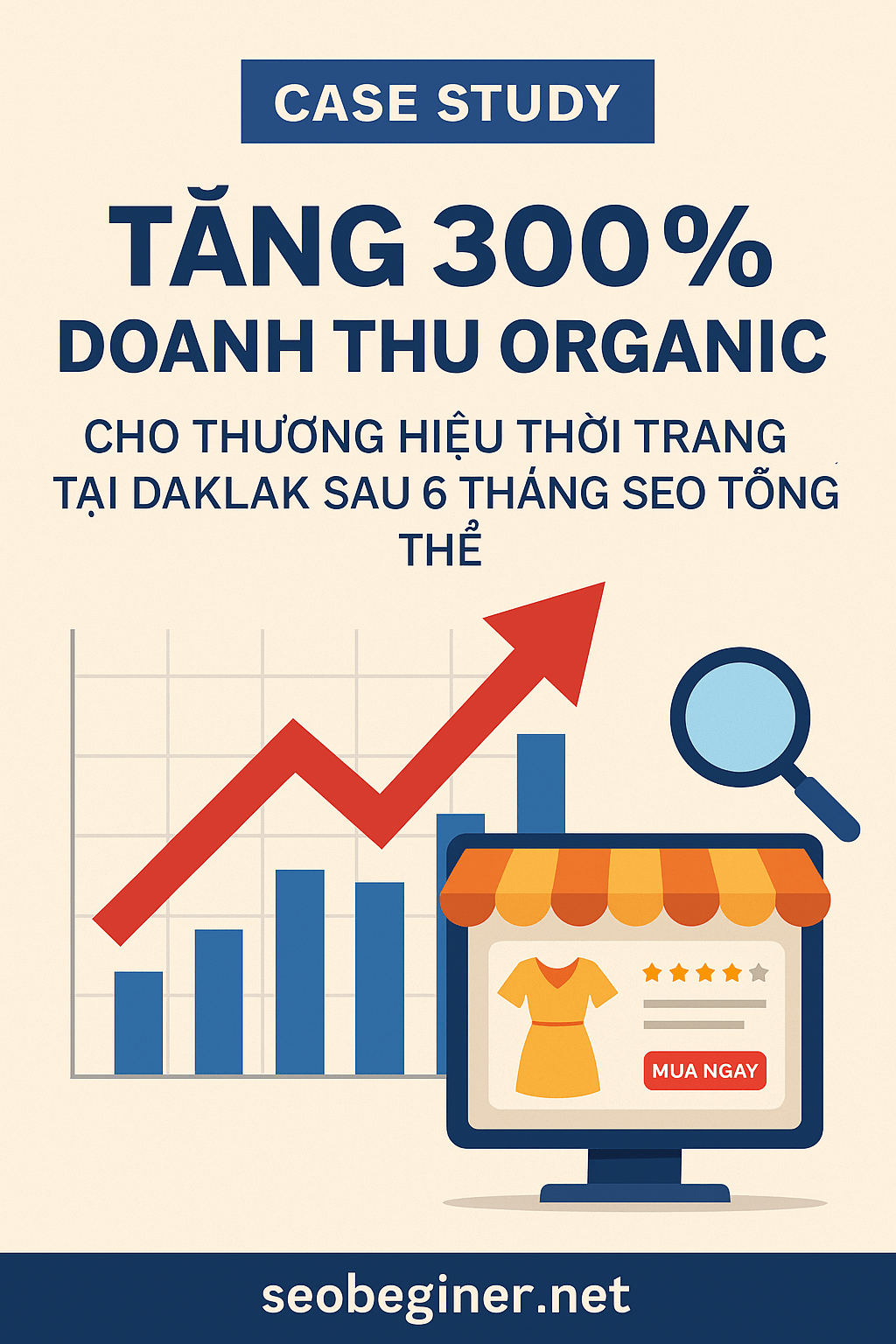 Case Study: Tăng 300% Doanh Thu Organic Cho Thương Hiệu Thời Trang Sau 6 Tháng SEO Tổng Thể