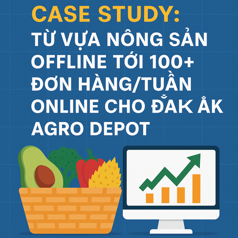 Case Study: Từ Vựa Nông Sản Offline Tới 100+ Đơn Hàng/tuần Online Cho Đắk Lắk Agro Depot