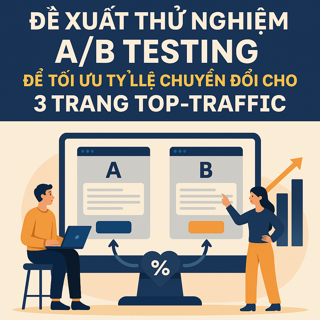 Đề Xuất Thử Nghiệm A/B Testing Để Tối Ưu Tỷ Lệ Chuyển Đổi Cho 3 Trang Top-Traffic