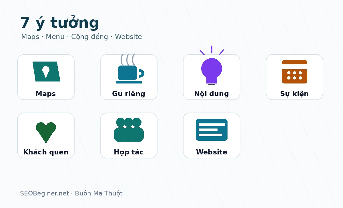 7 ý tưởng marketing cho quán cà phê tại Buôn Ma Thuột