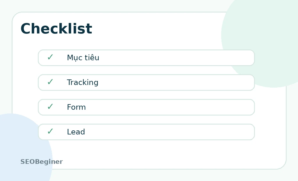 Checklist trước khi chạy A/B Testing website