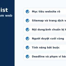 Checklist nghiệm thu website chuẩn SEO trước khi bàn giao