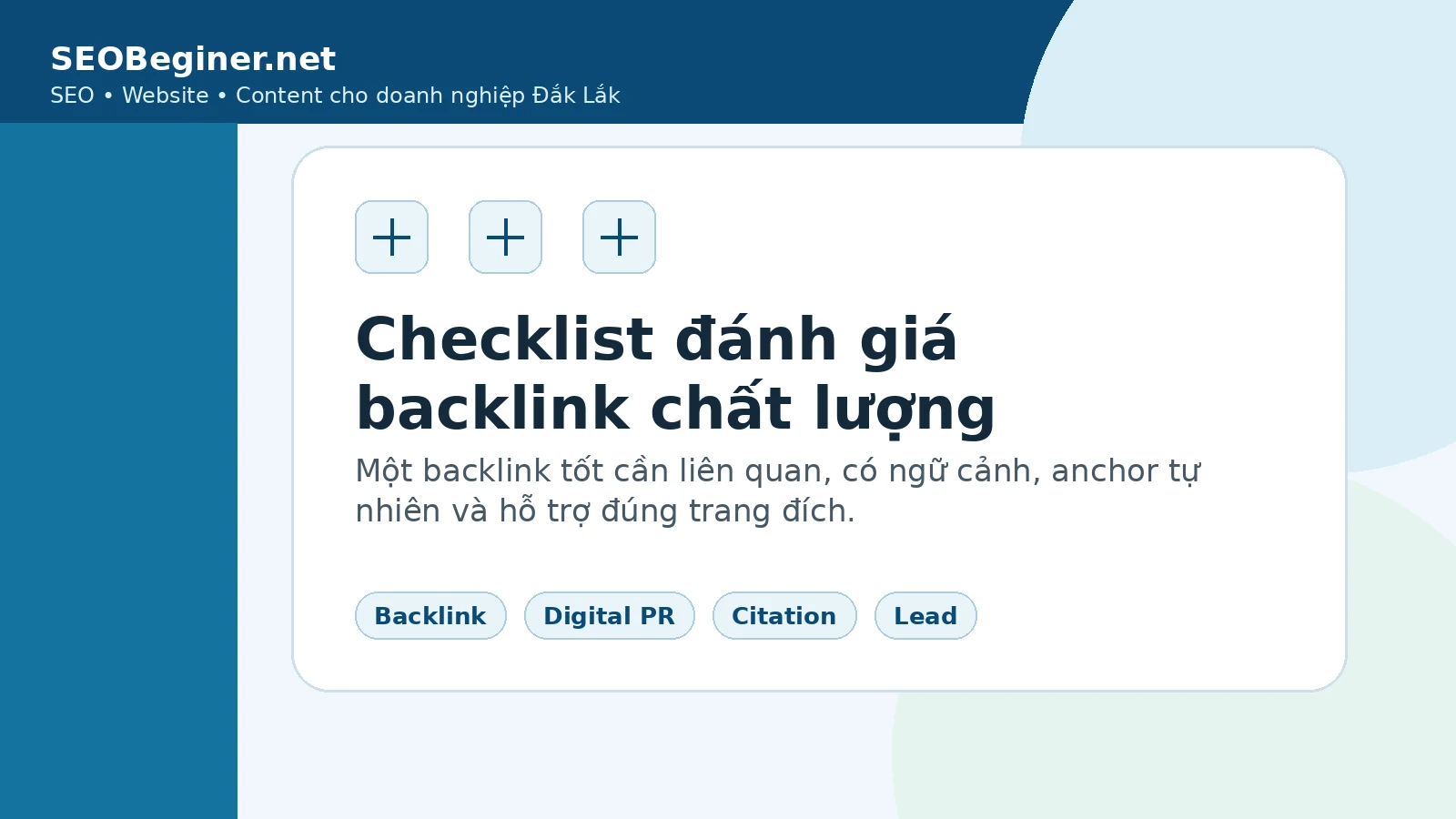 Checklist đánh giá backlink chất lượng trong SEO OffPage