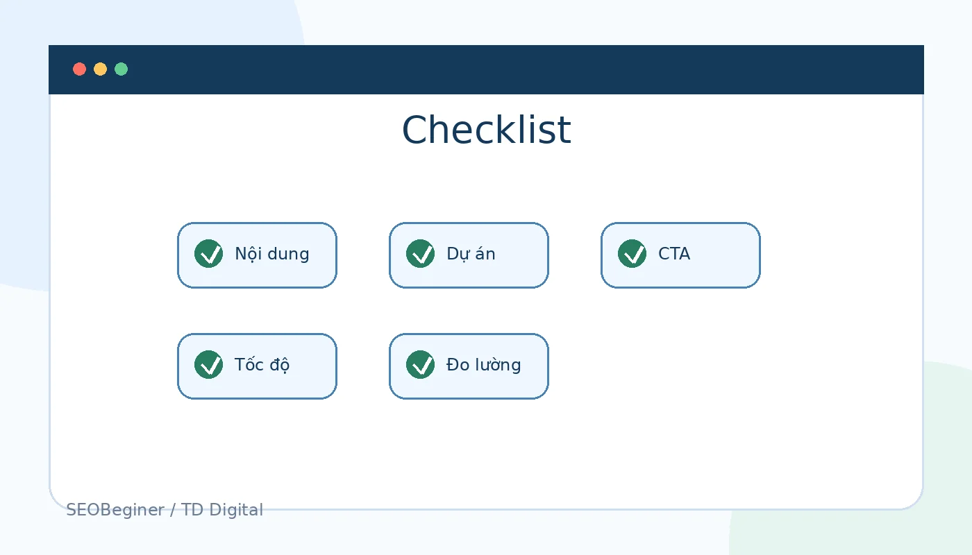 Checklist hồ sơ năng lực online trước khi đăng website