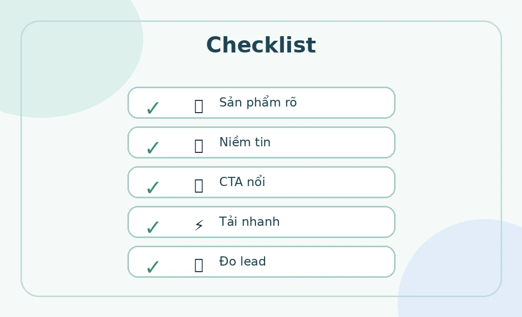 Checklist xây dựng website bán hàng hiệu quả