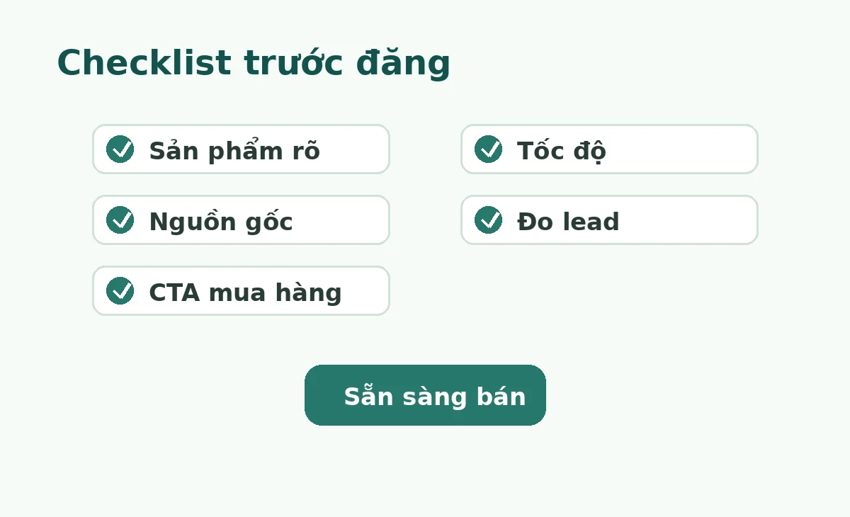 Checklist thiết kế website nông sản trước khi đăng