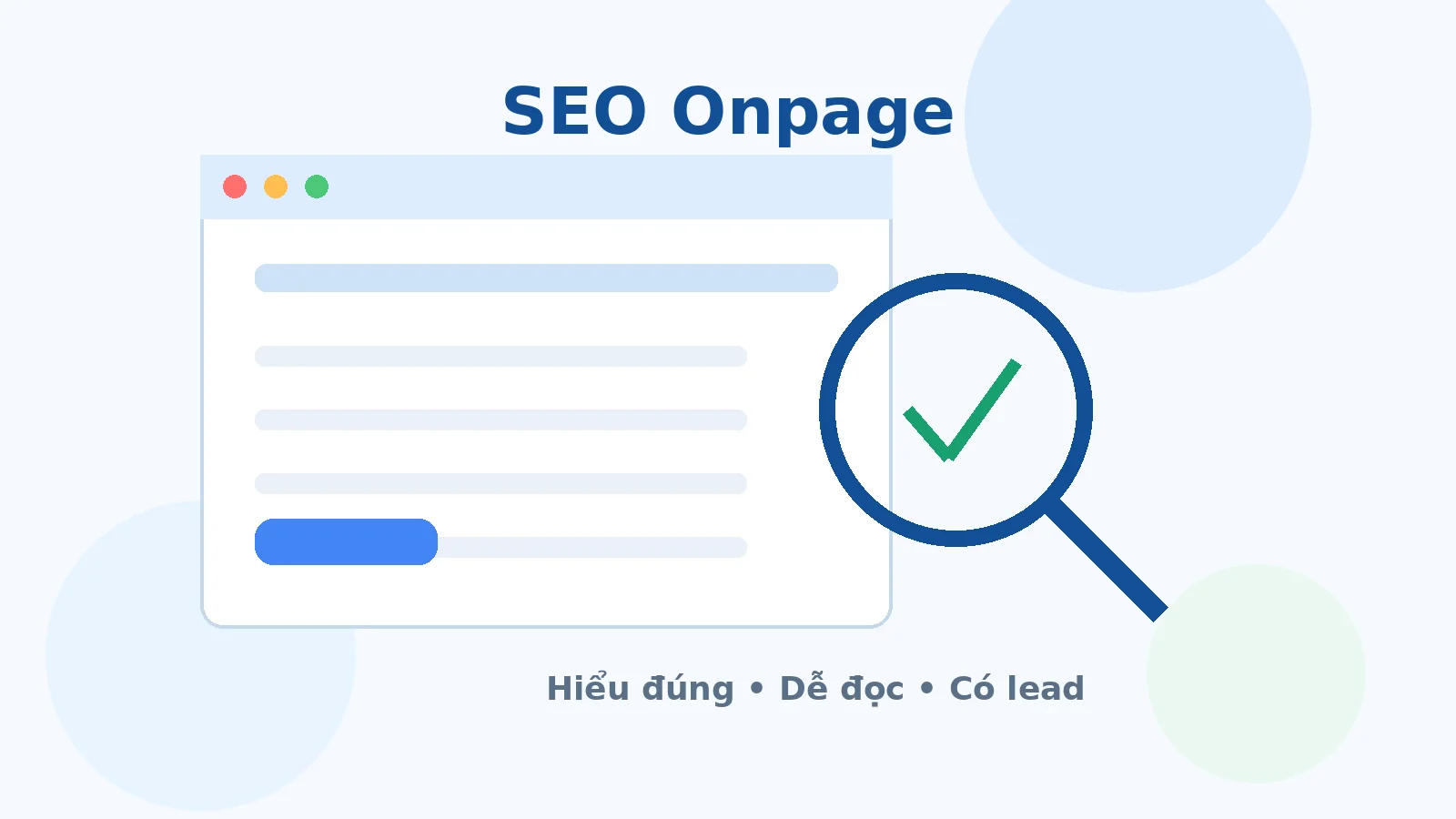 SEO Onpage tối ưu search intent nội dung bằng chứng và hành trình người đọc