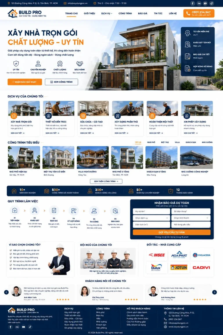 BUILD01 – Công ty xây dựng